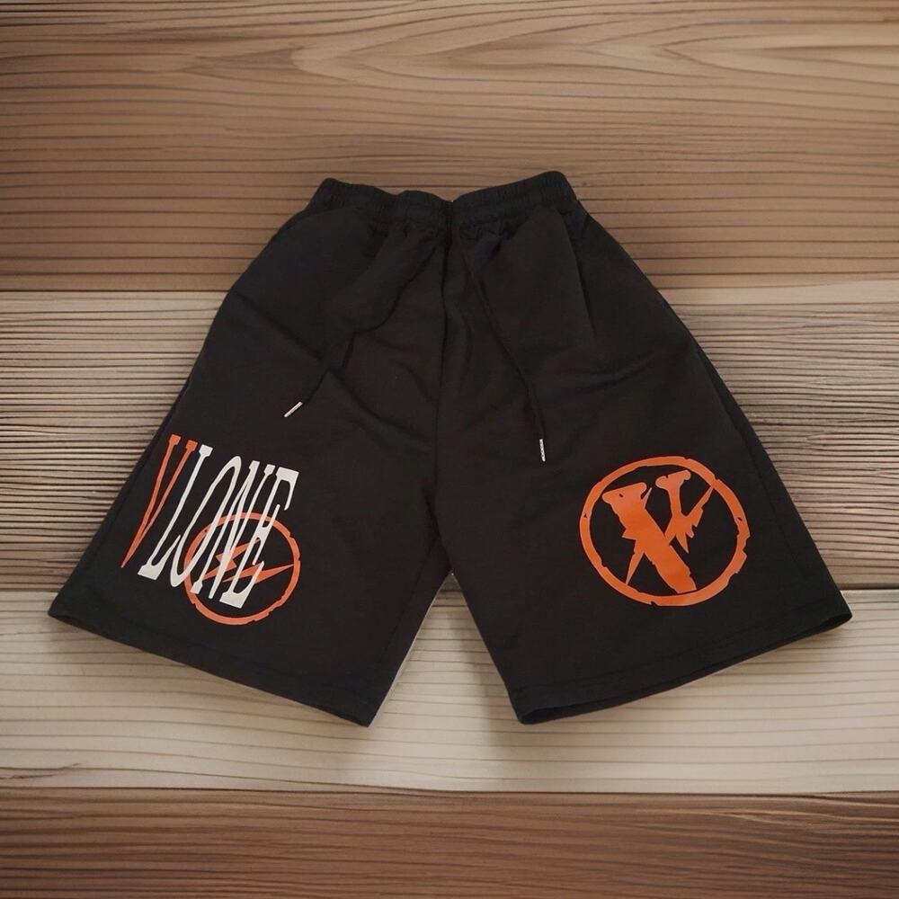 Vlone Double Lightning Bolts Green Sweatshorts Athletic Comfortable Shorts S